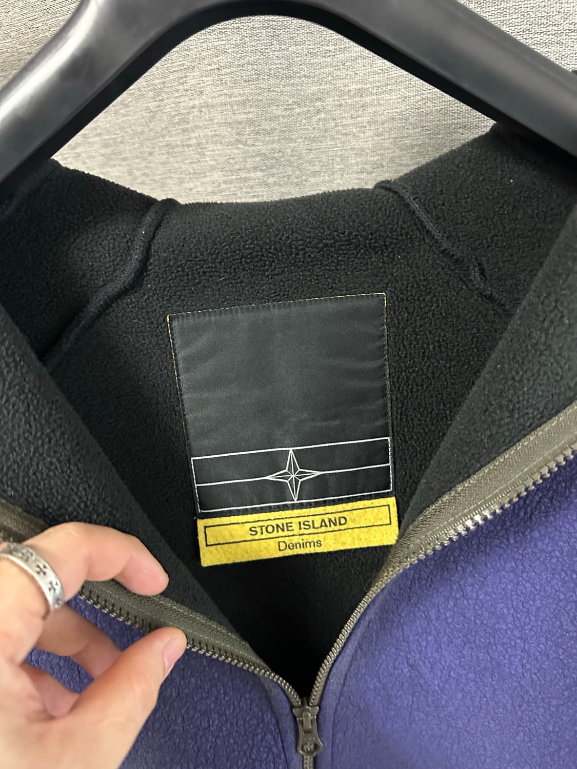 스톤아일랜드 데님라인 아카이브 플리스자켓 퍼플 (L) 상품이미지3