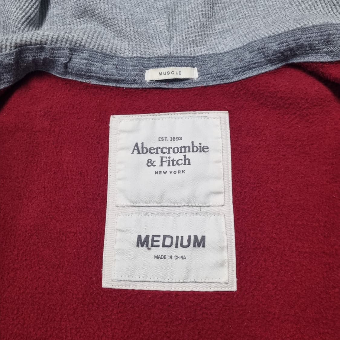 빈티지 아베크롬비 머슬핏 후드 집업 - M 상품이미지10