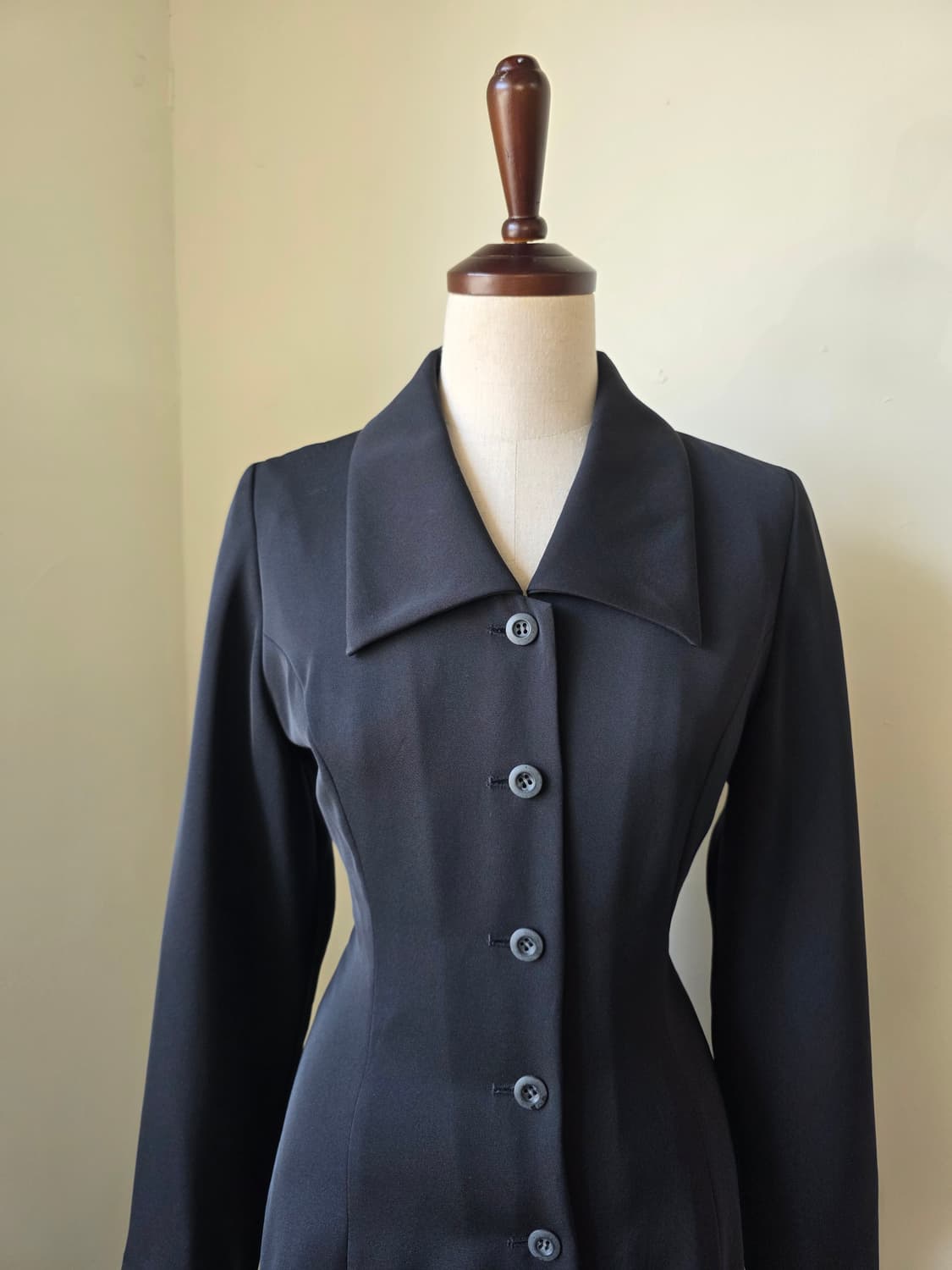 블랙 코르셋 포인트 롱 원피스 상품이미지2