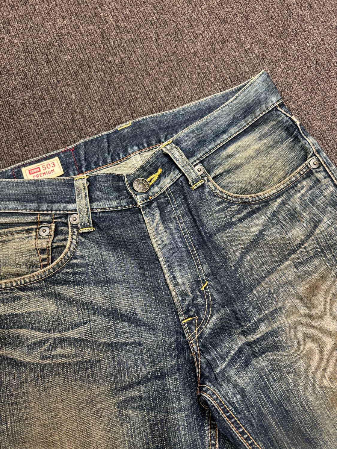 31)에드윈 빈티지 503 워싱 데님팬츠 상품이미지4