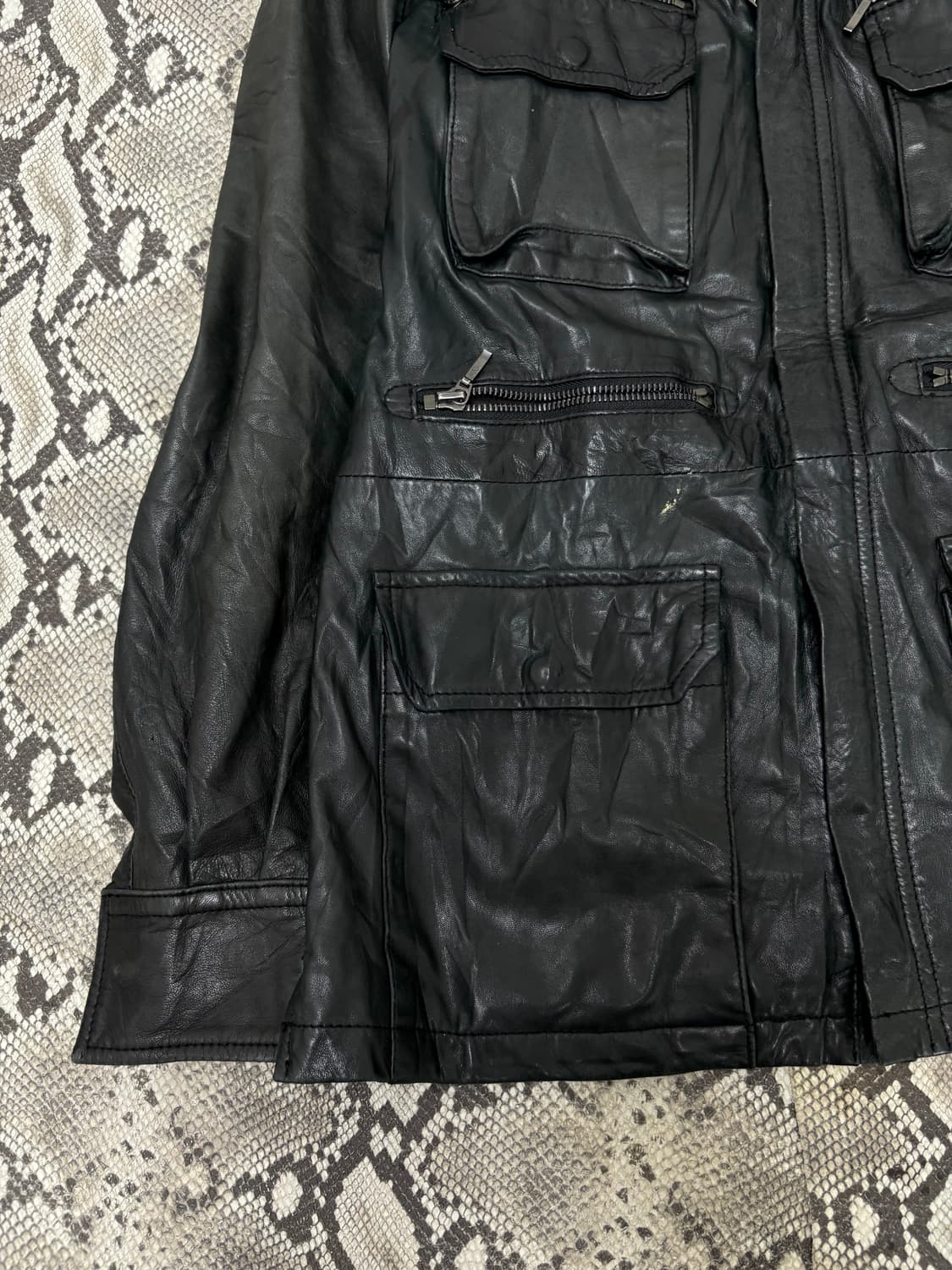 “ABAHOUSE” 00‘s Design Multi Pocket Leat 상품이미지2