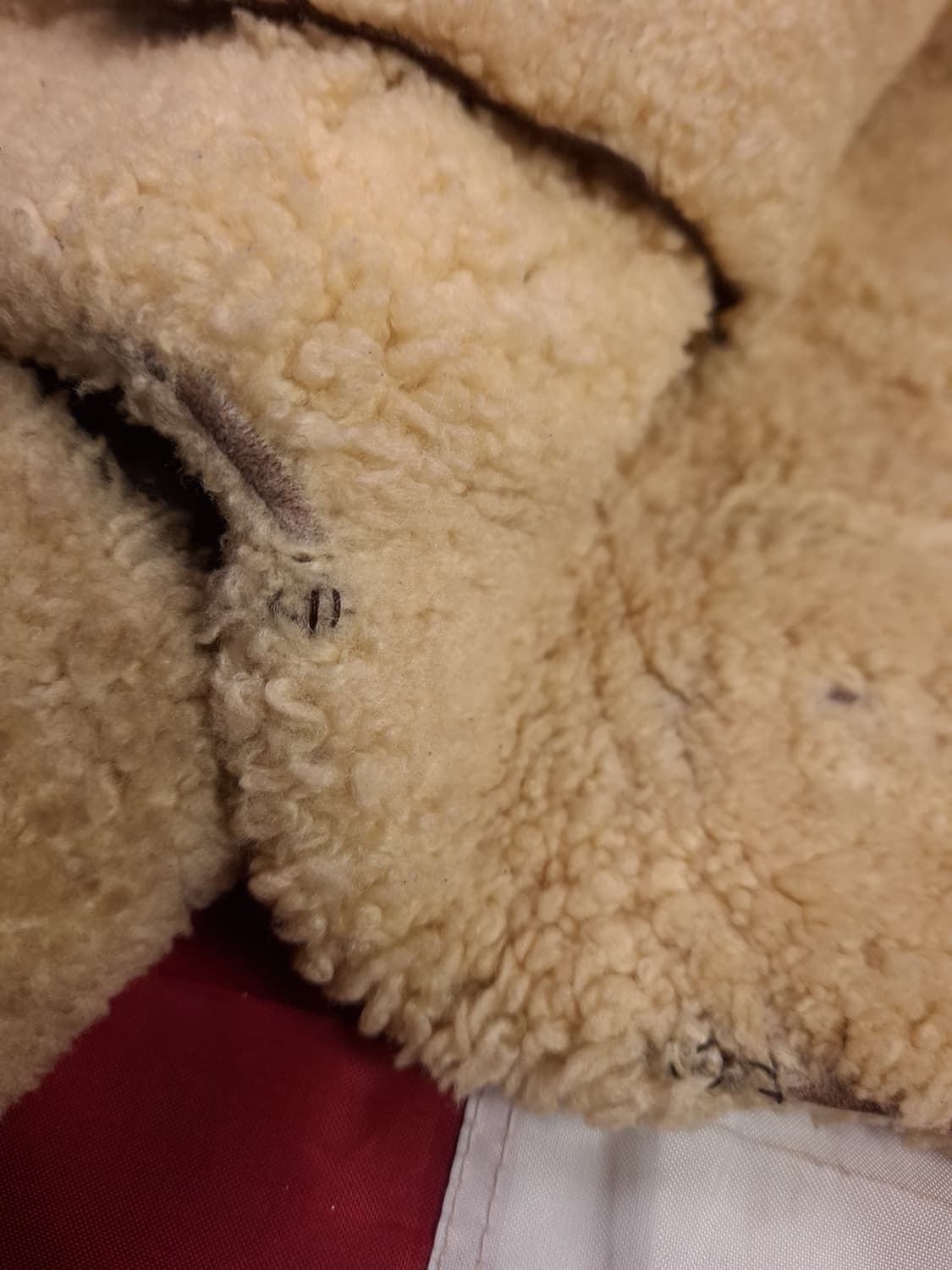 90's 국내산 미공군 B-3 TYPE 천연가죽 항공 폭격기 무스탕 상품이미지8