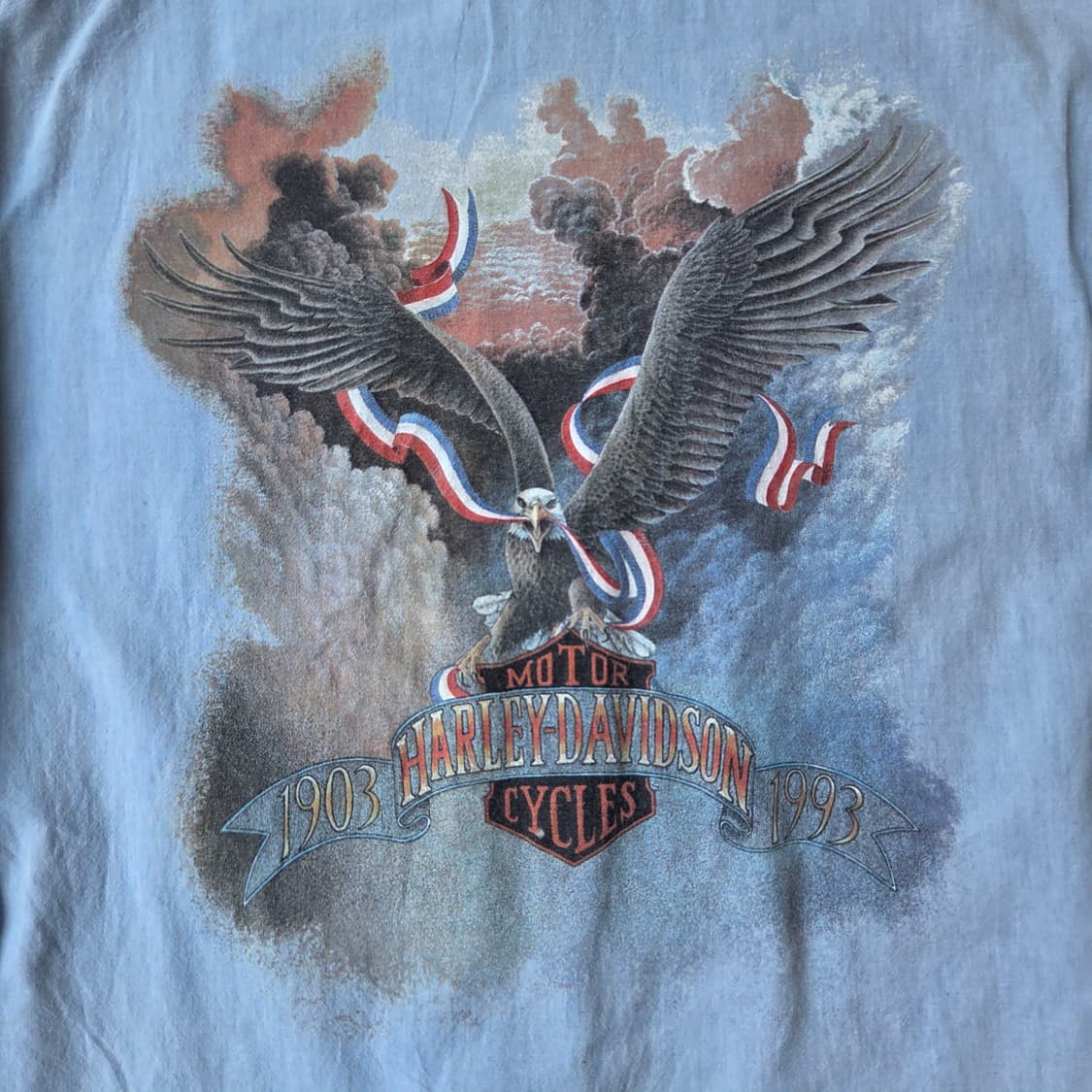 Harley Davidson 청 빅로고 셔츠 상품이미지1