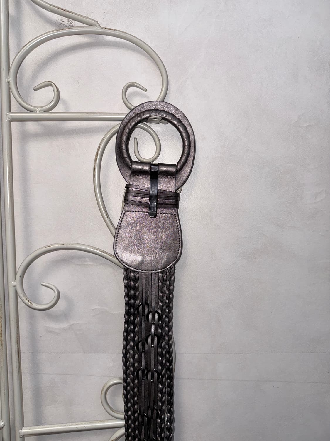 Silver twist strap ring buckle belt  상품이미지4