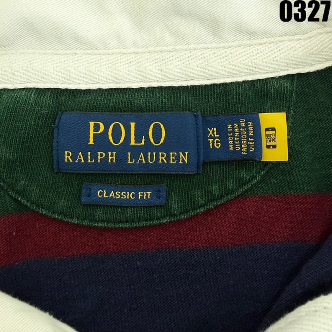 폴로 랄프로렌 클래식핏 스트라이프 럭비 긴팔 XL 0327 상품이미지4