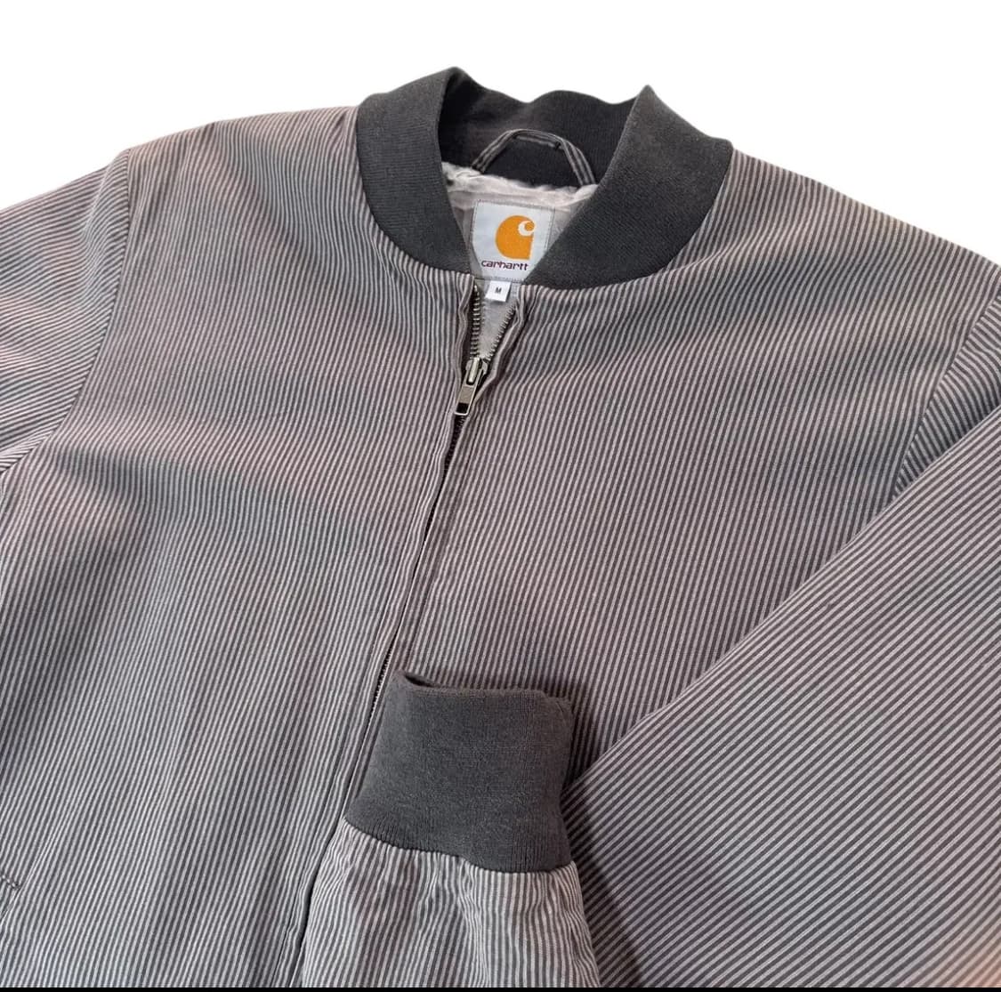 칼하트 스트라이프 그레이 워크 빈티지 자켓 상품이미지3