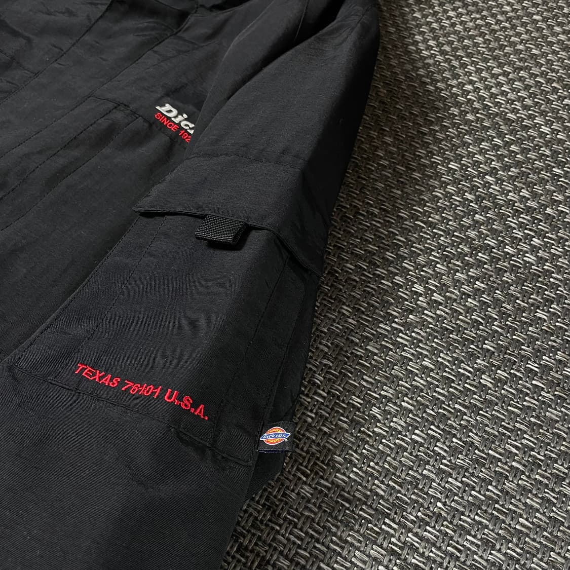 디키즈 블랙 멀티포켓 스트링 나일론 바람막이 자켓 M 상품이미지5