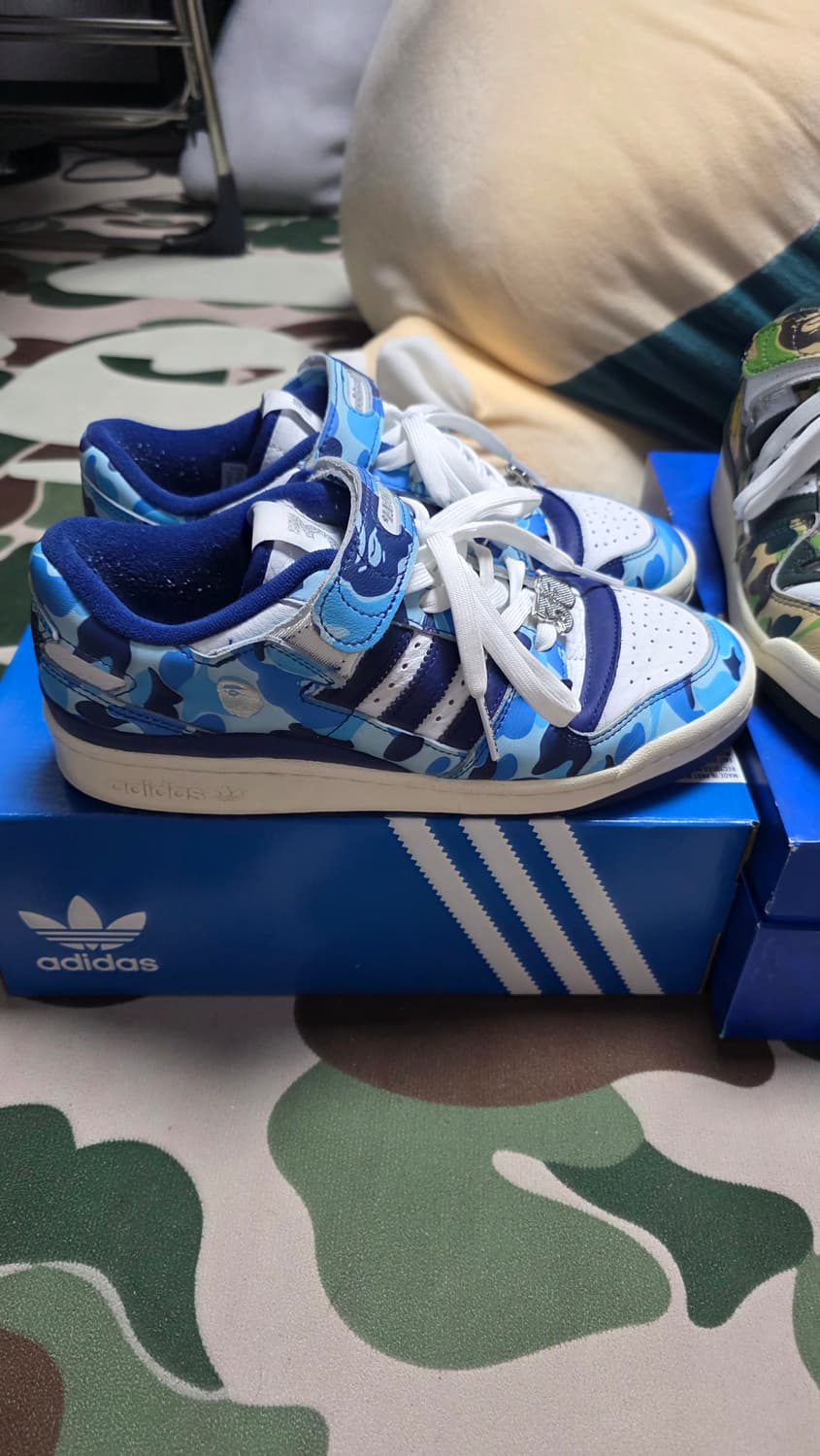 260 베이프 아디다스 포럼 로우 블루 카모  BAPE adidas 상품이미지2