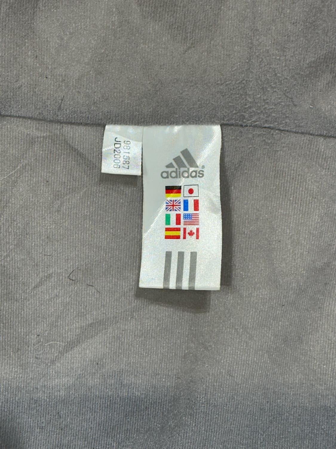 아디다스 블랙 화이트 사이드 라인 바람막이 트랙 자켓 L 상품이미지8