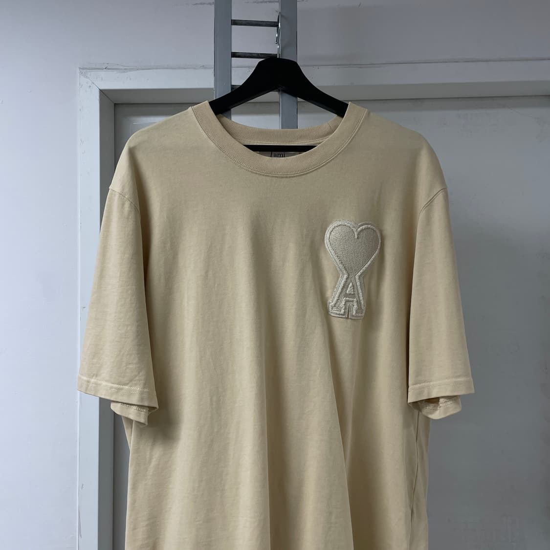 AMI 아미 빅하트 반팔 티셔츠 베이지 L 상품이미지2