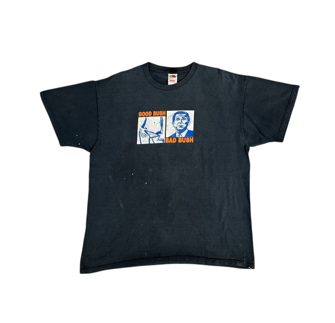빈티지 부시 패러디 유머 티셔츠 Bush Parody Tee 상품이미지1