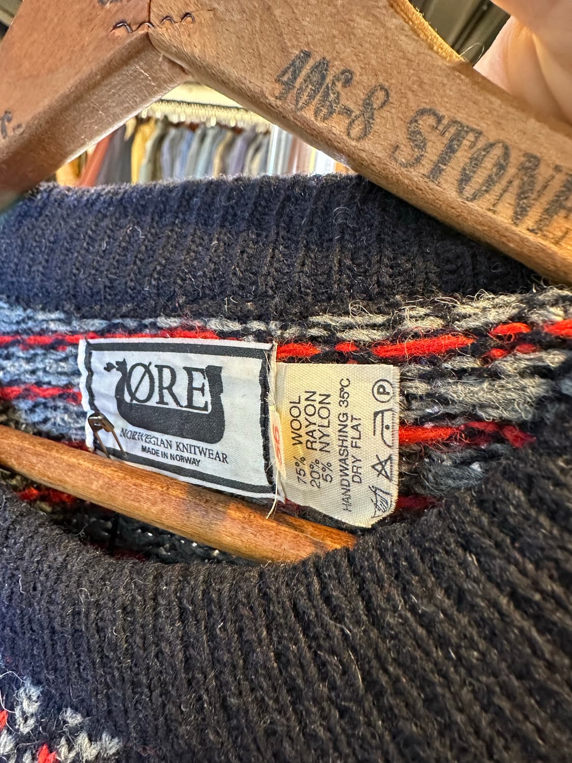 QRE 노르웨이 헤비 울 버드아이 스웨터 니트 상품이미지9