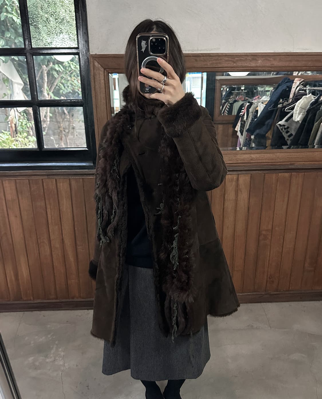 SPICK AND SPAN NOBLE brown suede coat 상품이미지5