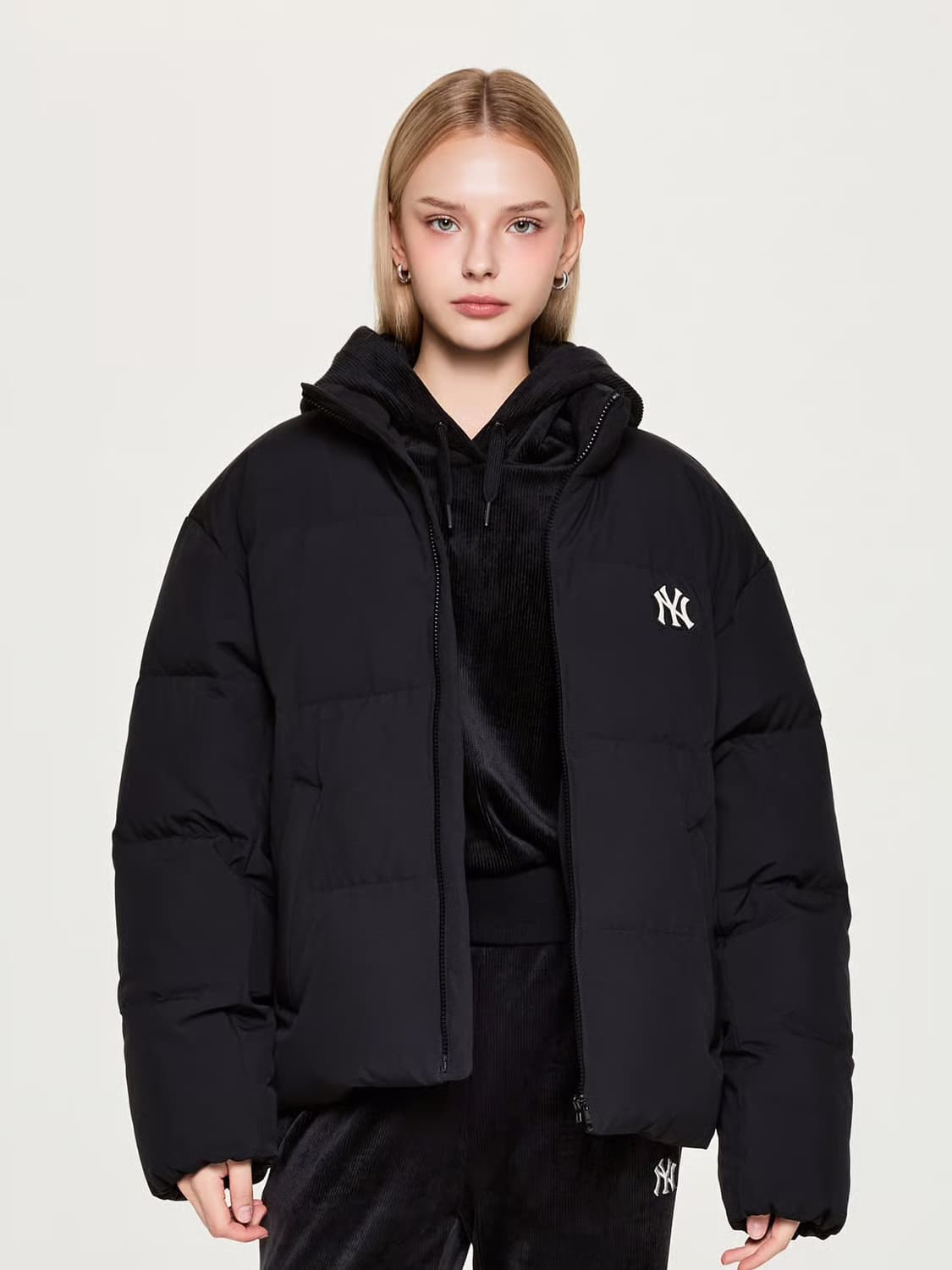 [새상품] mlb 베이직 커브 패딩 상품이미지2