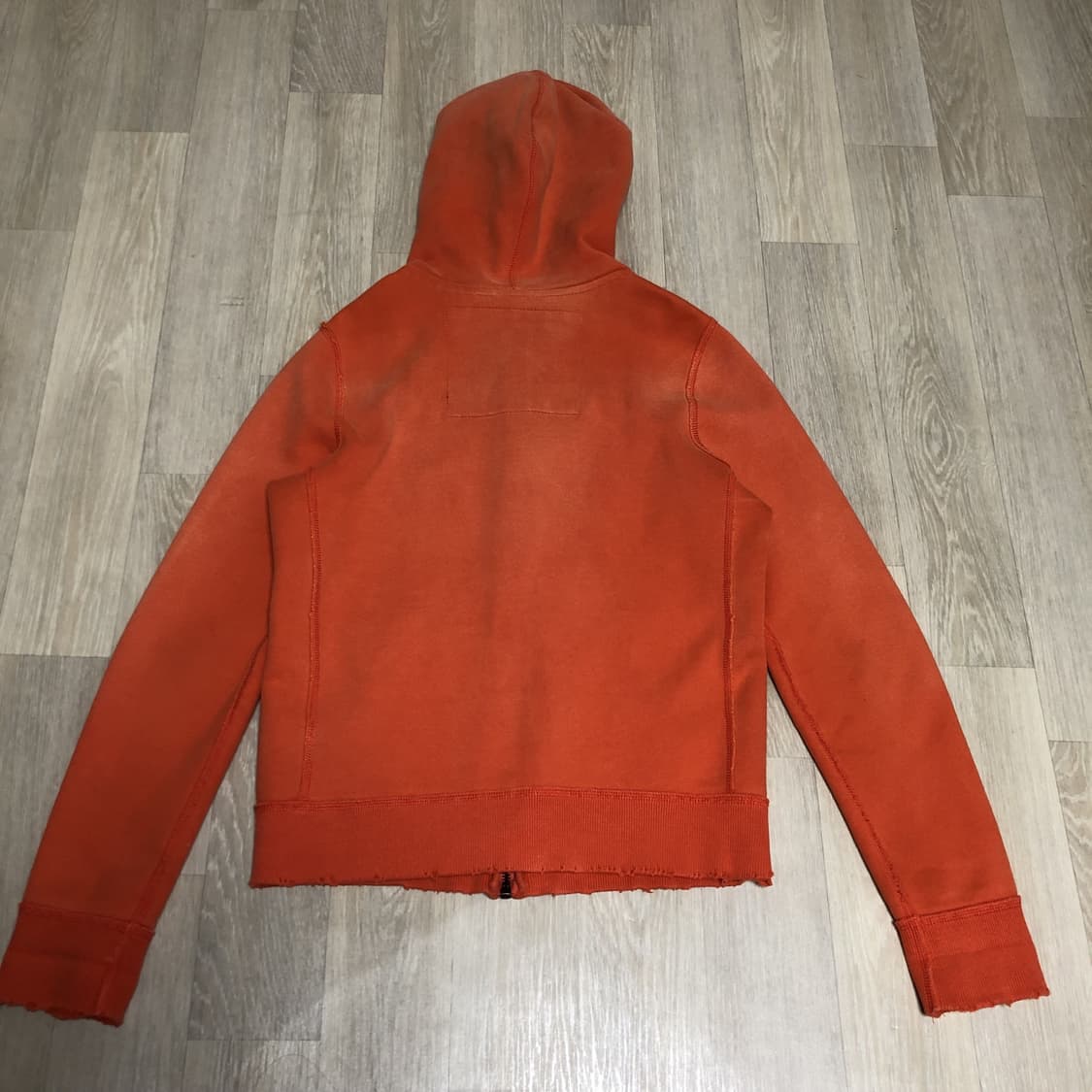 (머슬핏 M) 아베크롬비 Abercrombie 워시드 오렌지 후드 집업 상품이미지7