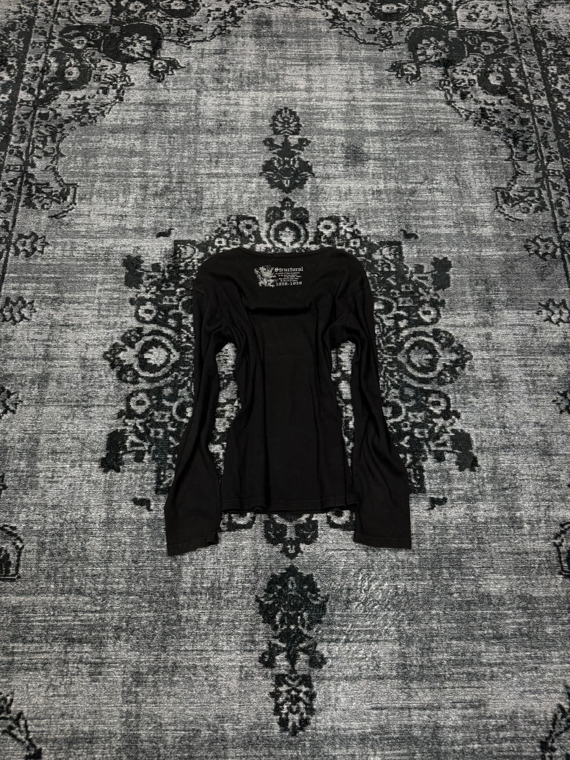 Soves lettering gal y2k ribbed cut sew 상품이미지6