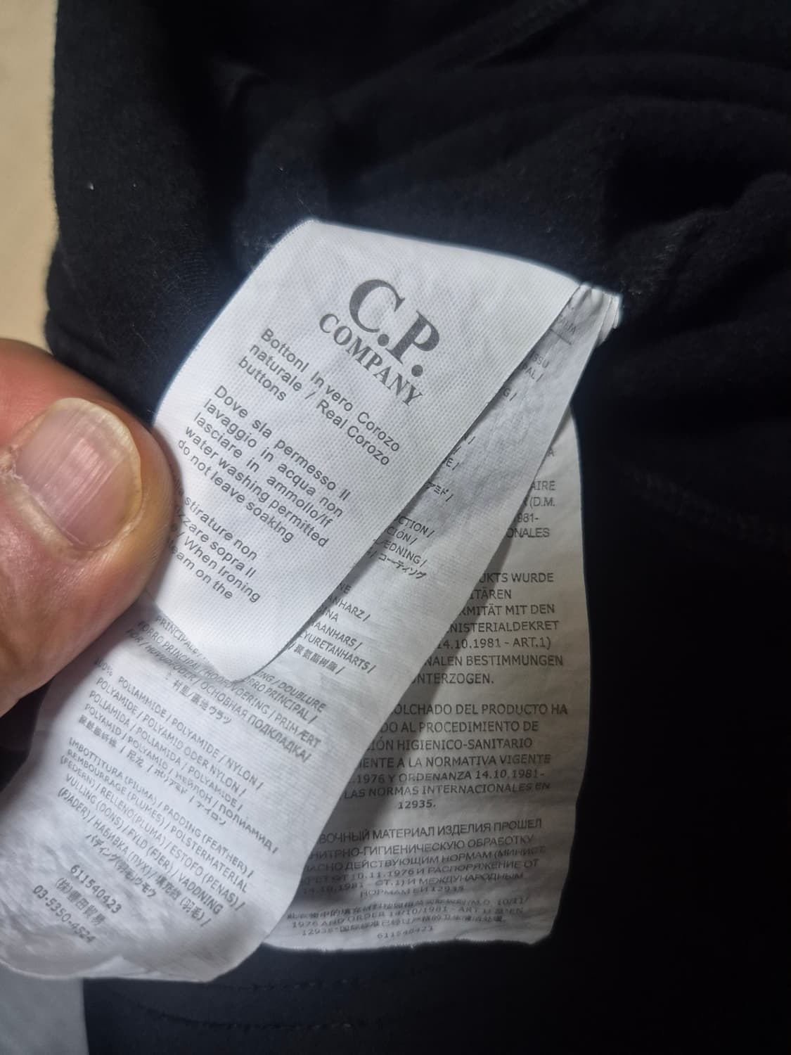 아디다스 CP 컴퍼니 콜라보 후드티 블랙 상품이미지6