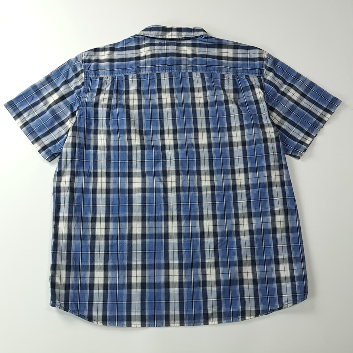 CK736 2XL 칼하트 블루 마드라스체크 반팔 셔츠 남방 상품이미지6