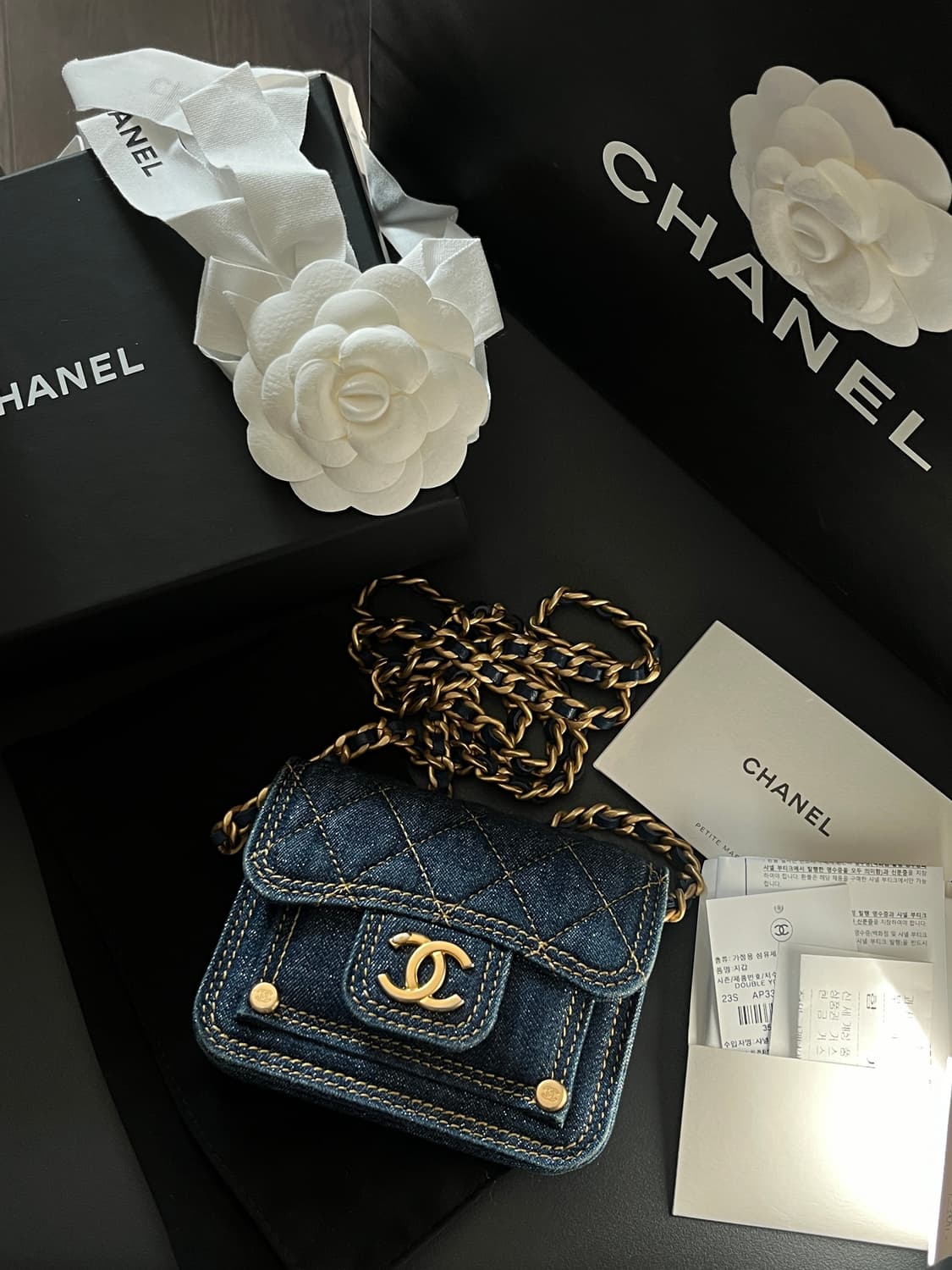 제니 페기구 착용 샤넬 데님 미니백 상품이미지1