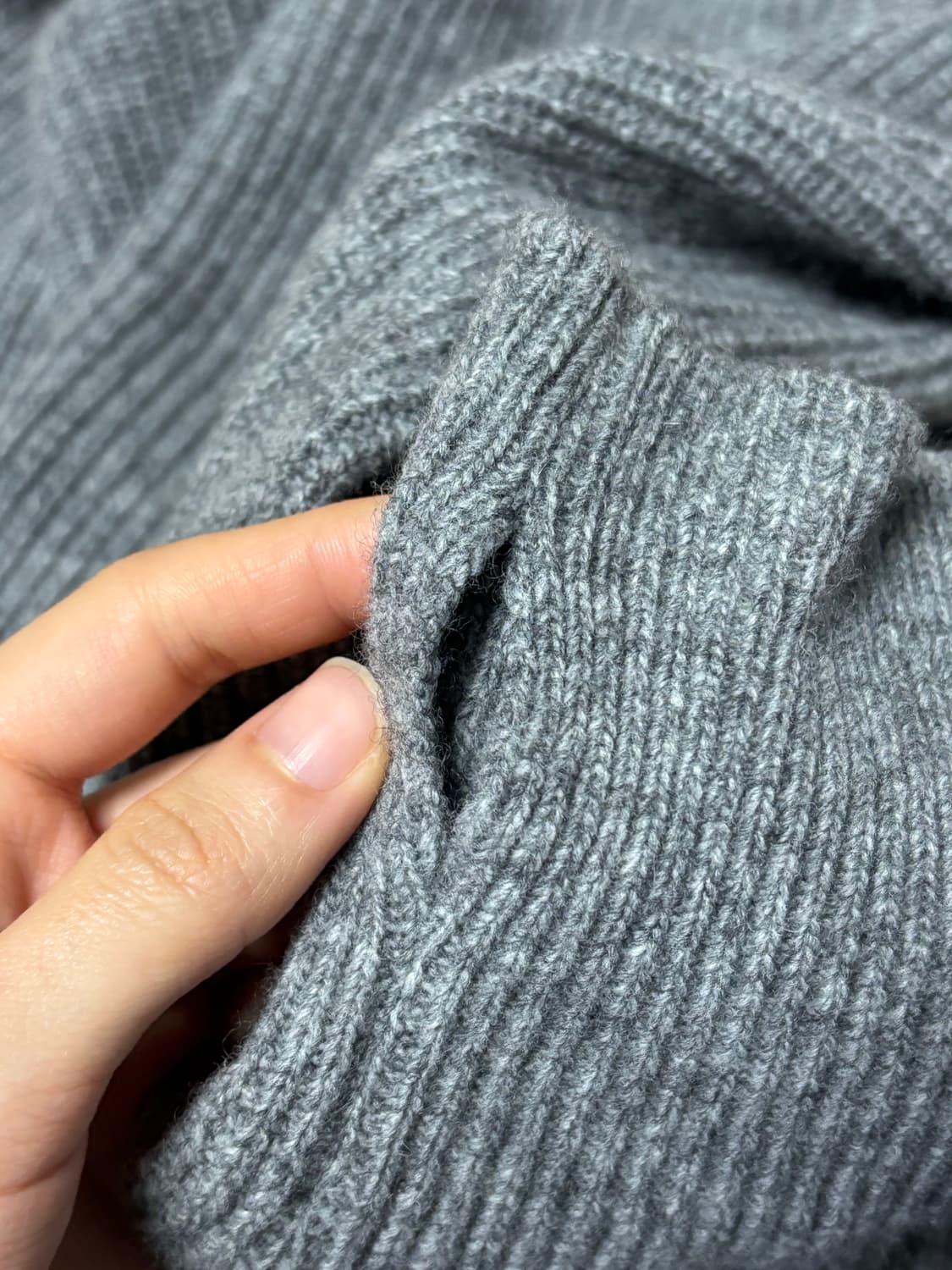Worthwhile Movement 엑셀라 하프 집업 니트 멜란지 그레이 상품이미지6
