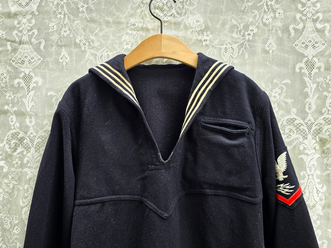 40s ww2 미해군 세일러 울 셔츠 상품이미지2