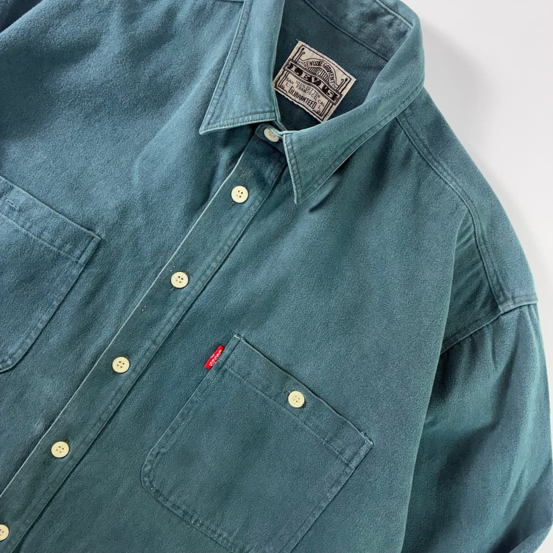 Levi's  리바이스 레드탭 코튼 그린 셔츠  상품이미지3