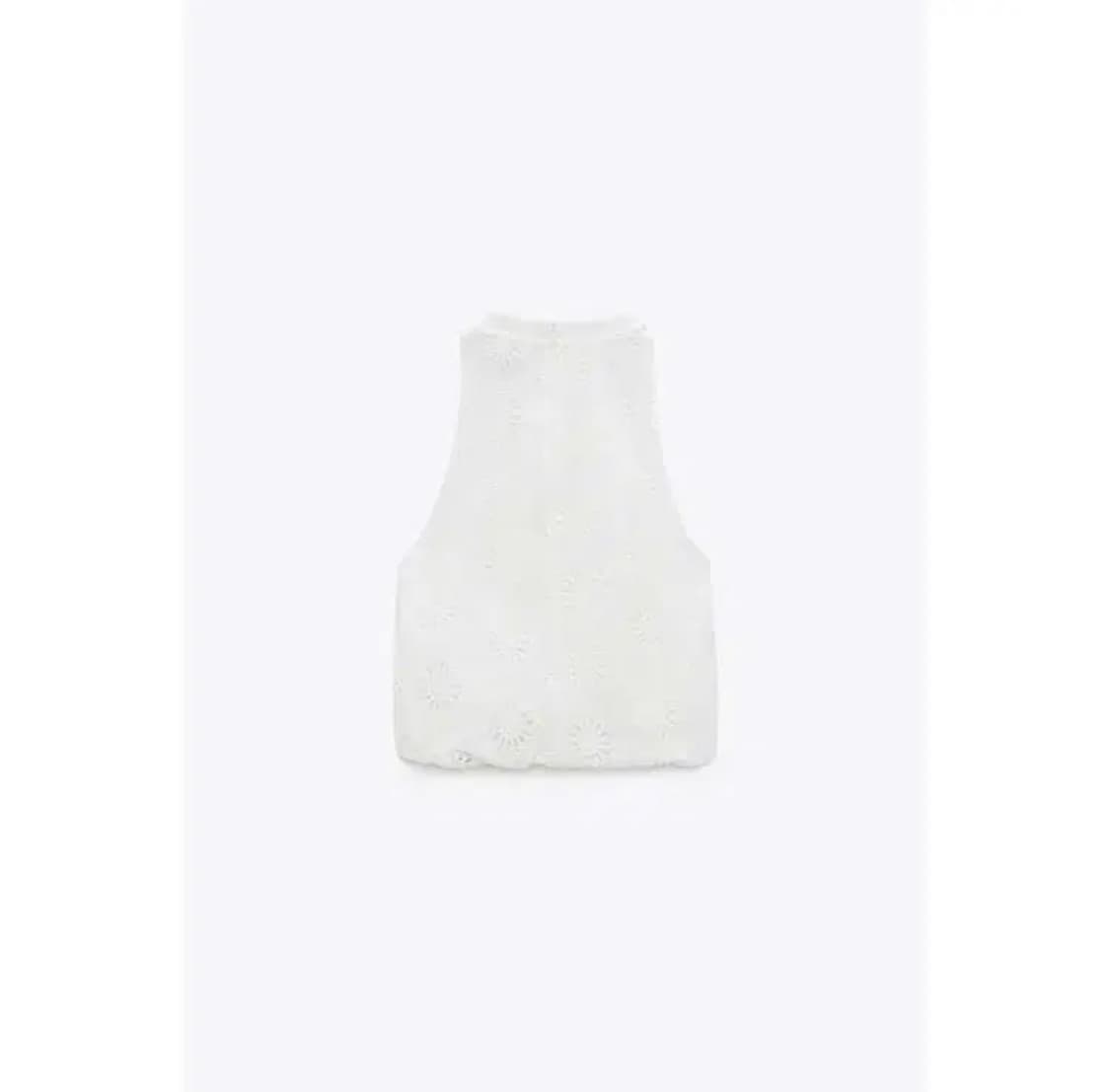 자라 자수 펀칭 탑 상품이미지4