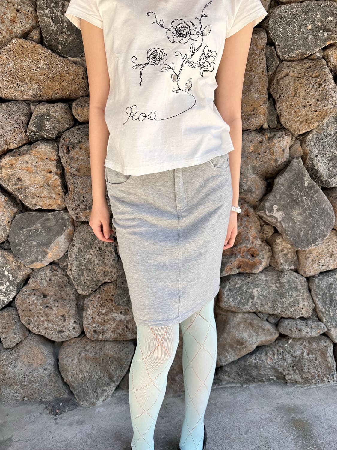 Melange Pocket Midi Skirt 상품이미지1