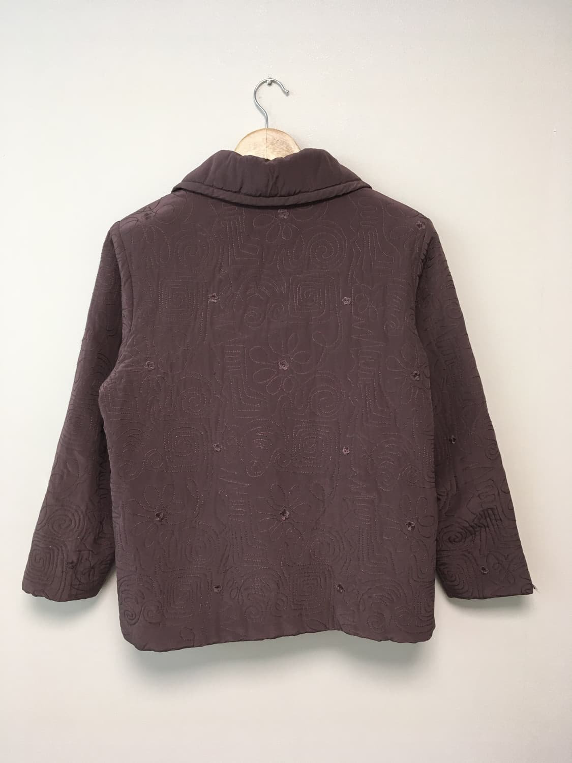 vintage quilted jacket burgundy 상품이미지6