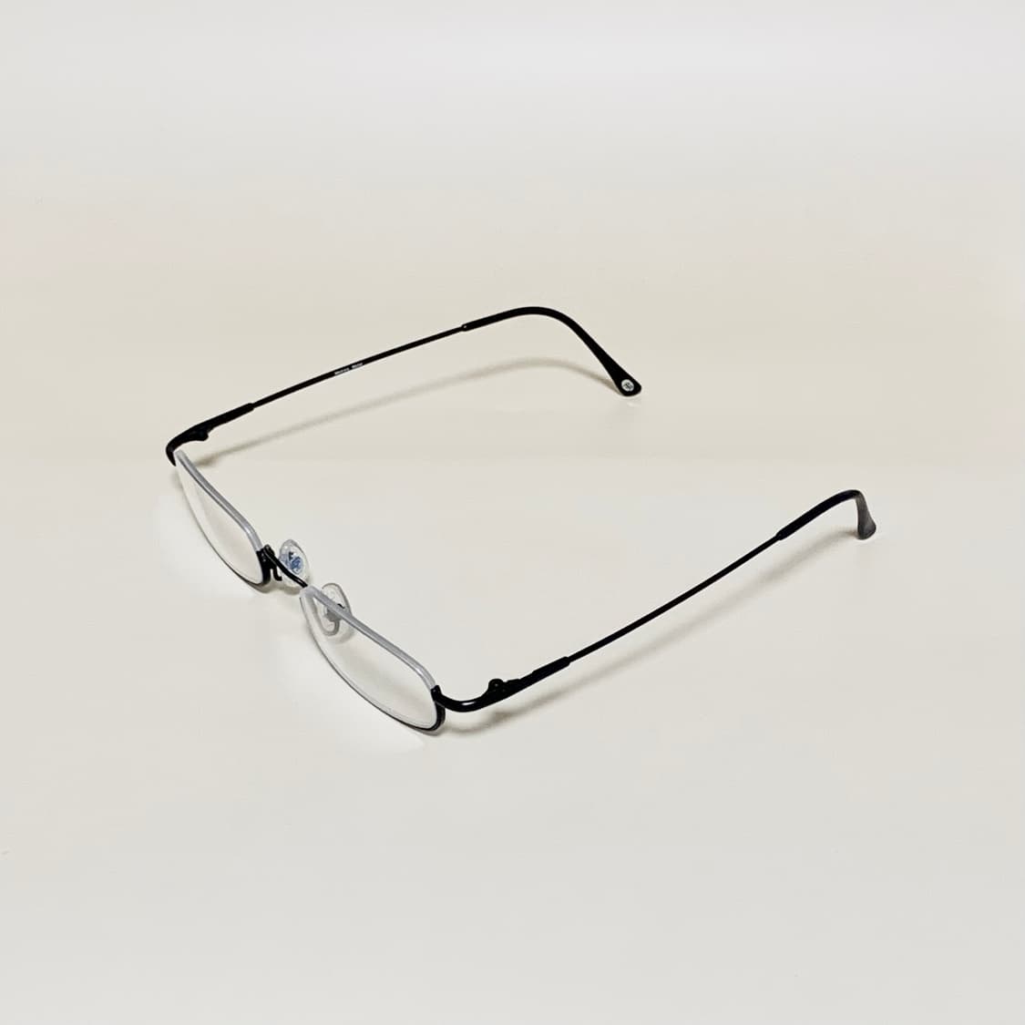 871 역반무테 안경 슬림 직사각 블랙 메탈 빈티지 남녀공용 데드스탁 픽 상품이미지4