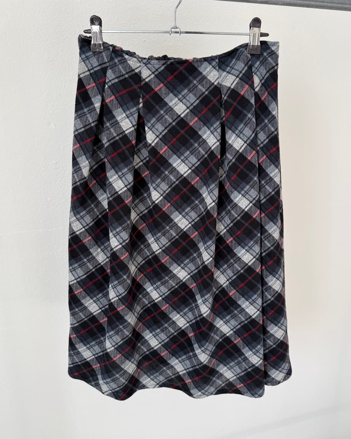 빈티지 체크 스커트 상품이미지3