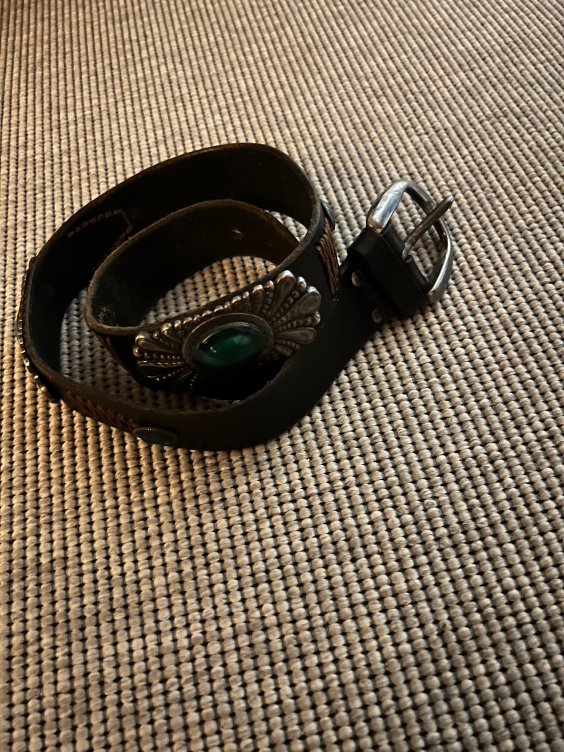 Vintage Western Concho Leather Belt 상품이미지2