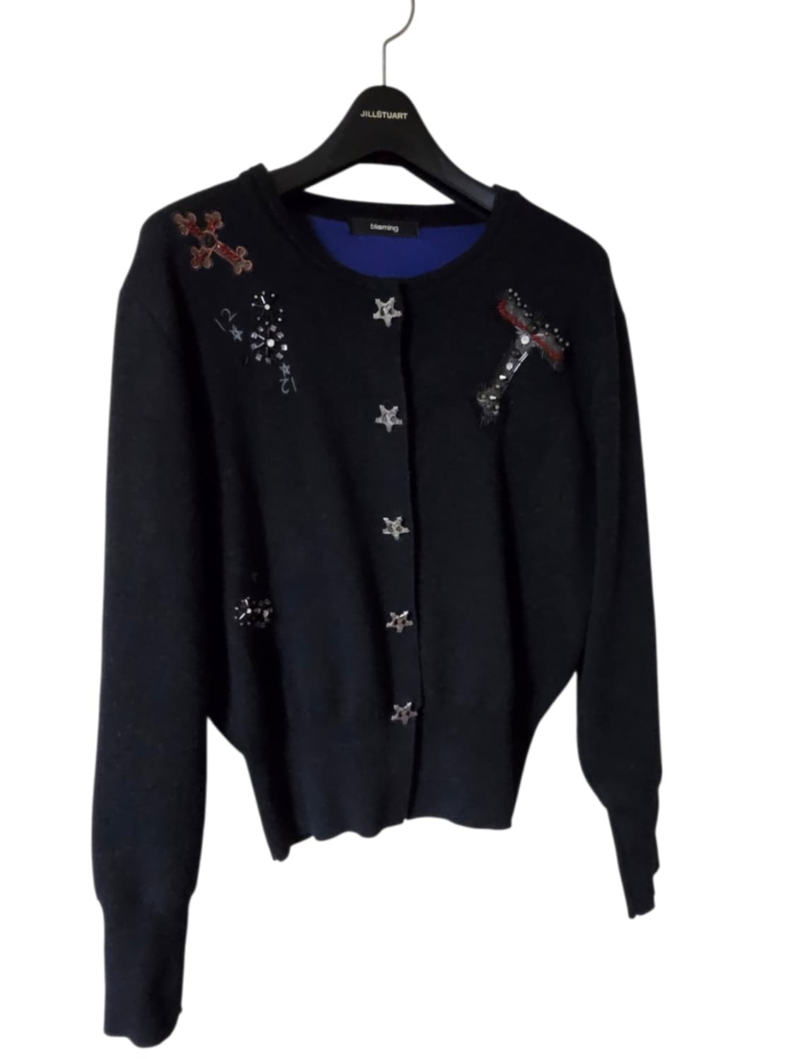 블루밍 자수 비즈 니트 가디건 F / 유니크 포인트 / 상태좋음 상품이미지6