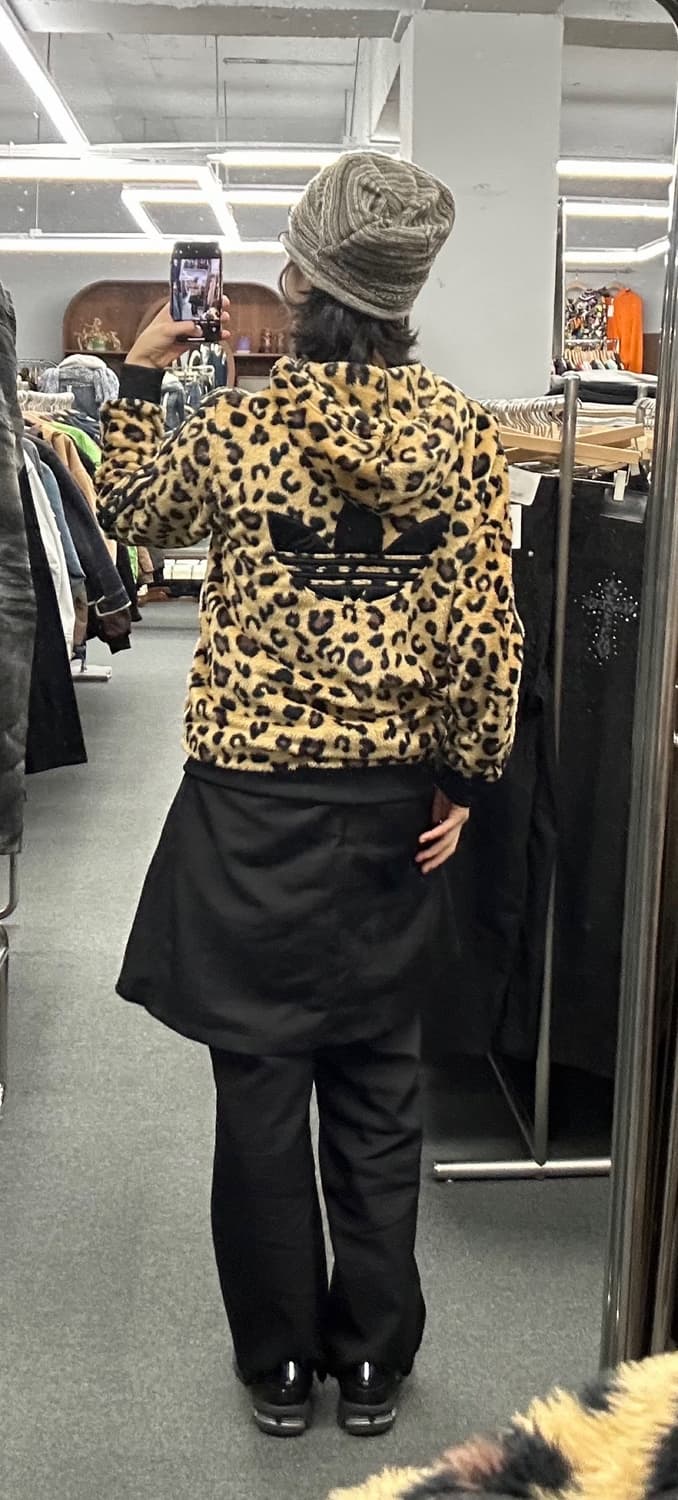 100)아디다스 쉐르파 레오파드 져지 090 상품이미지2