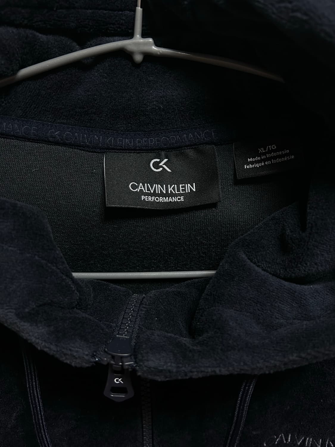 캘빈클라인 퍼포먼스 벨벳 후드집업 XL 상품이미지2