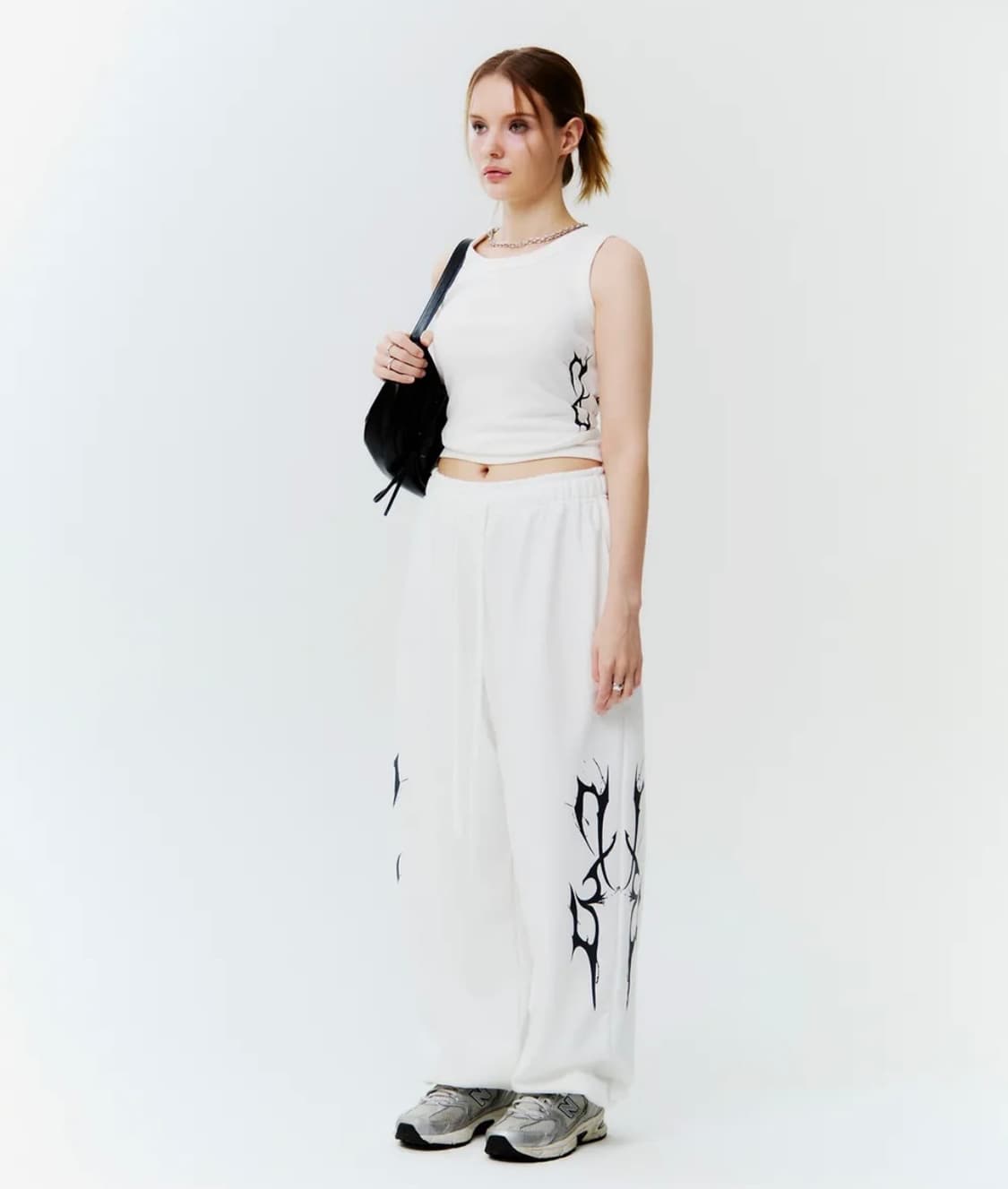 디쏘에이치 썬더 로고 팬츠 백아이보리 상품이미지3