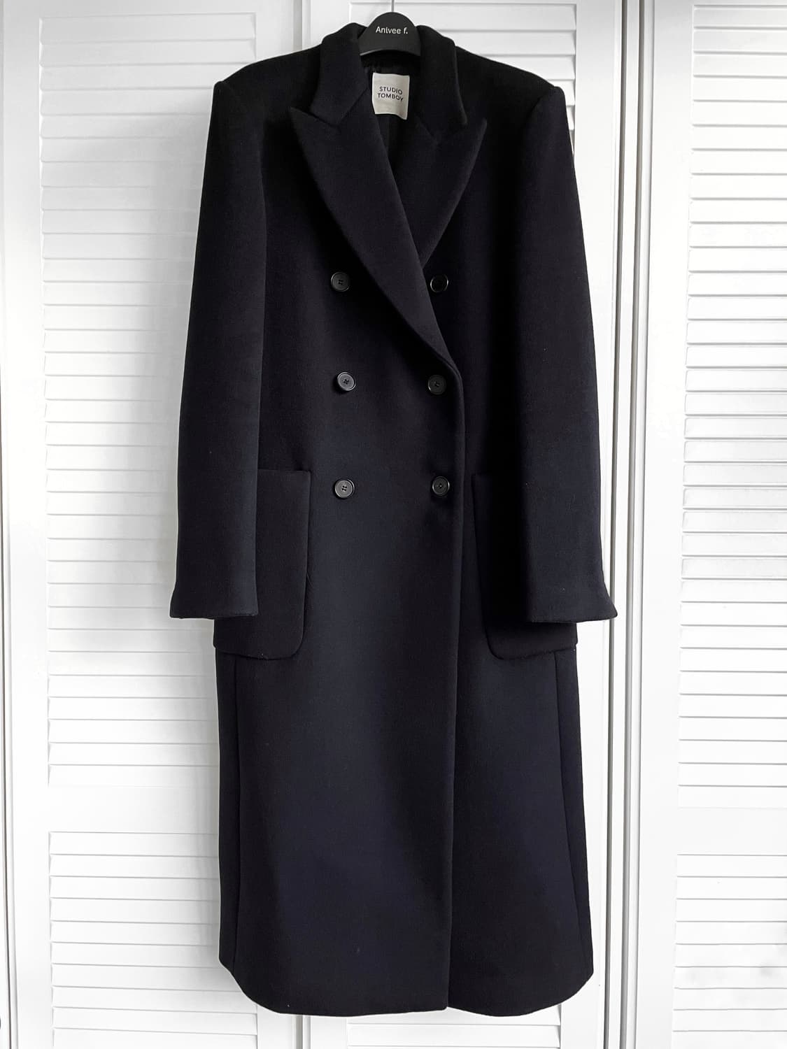 (한번착용) TOMBOY 톰보이 울 코트 55반 (다크네이비) 상품이미지3