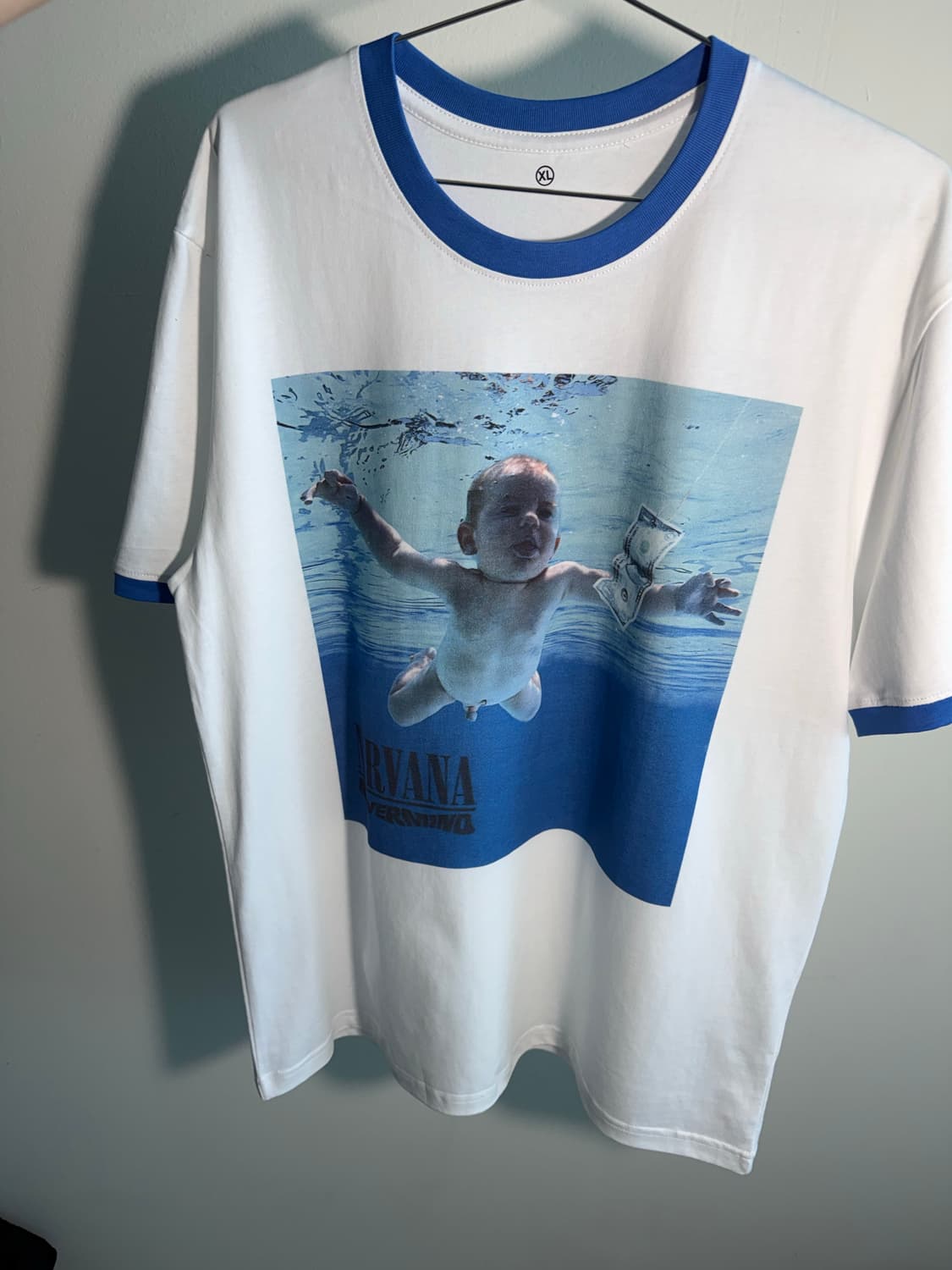 너바나 네버마인드 빈티지무드 링거반팔티 상품이미지8