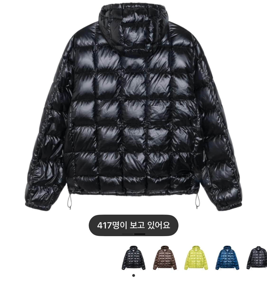 [새제품] 스투시 미드웨이트 후디 푸퍼 자켓 블랙 XL 상품이미지2