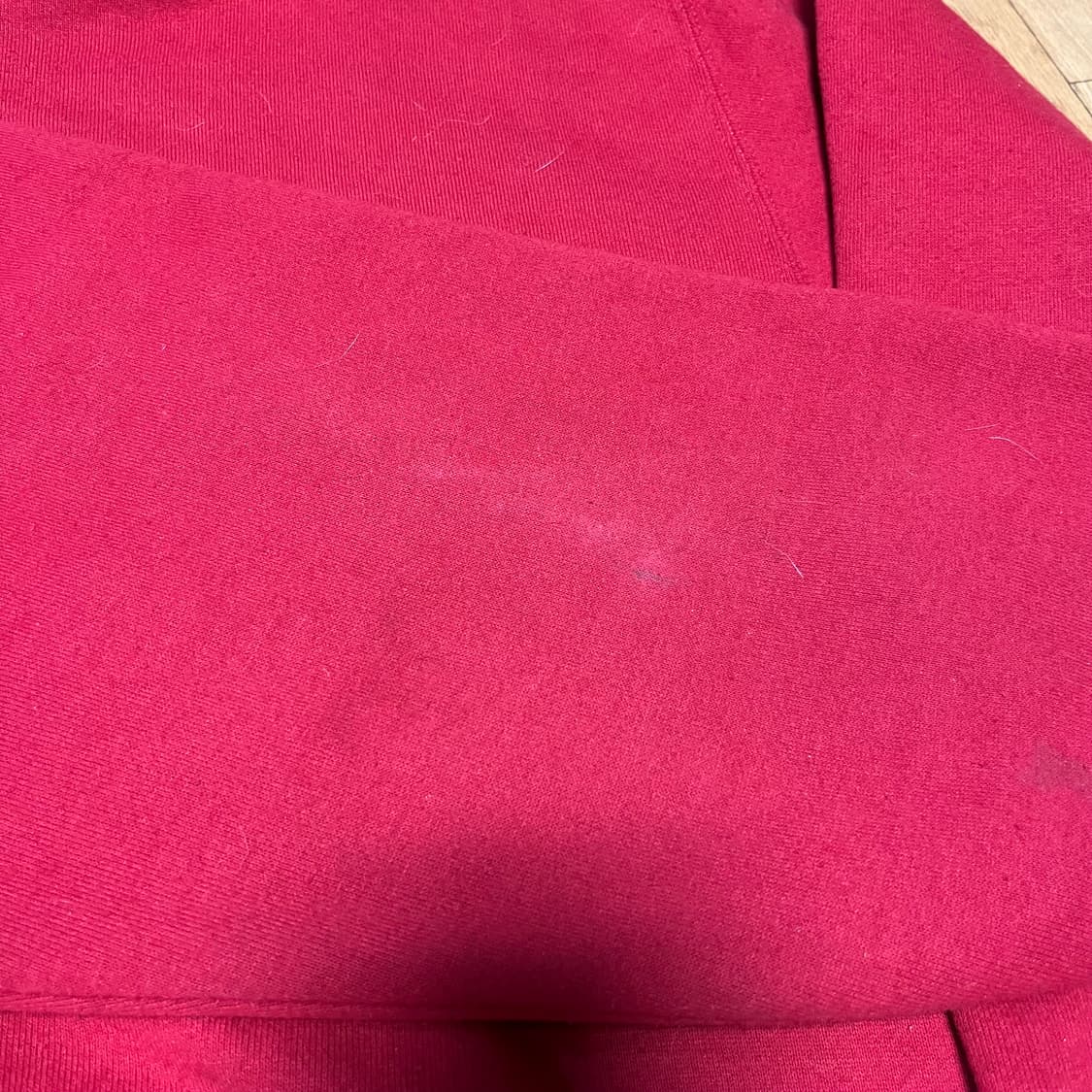 [L] 칸예 90s USA 빈티지 러셀 후드 레드 상품이미지3