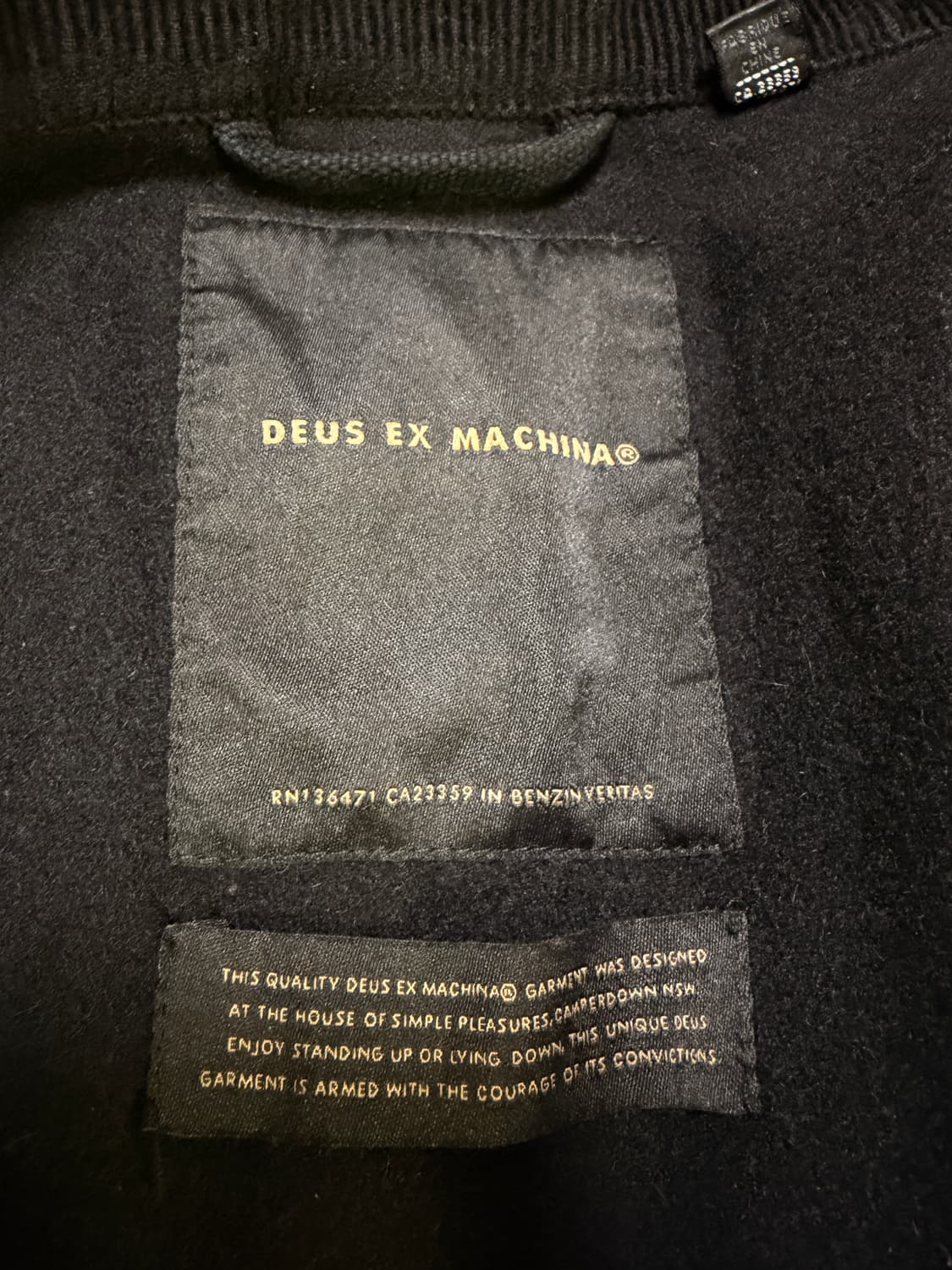 데우스 엑스 마키나 어드레스 워크자켓 블랙 S 상품이미지5