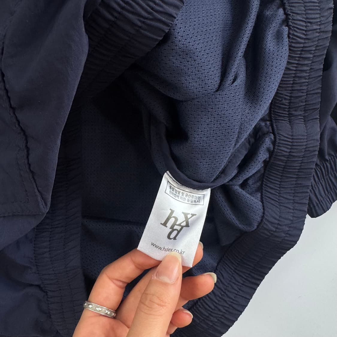Hdex 에이치덱스 그레이 트랙탑 네이비 바람막이 상품이미지6