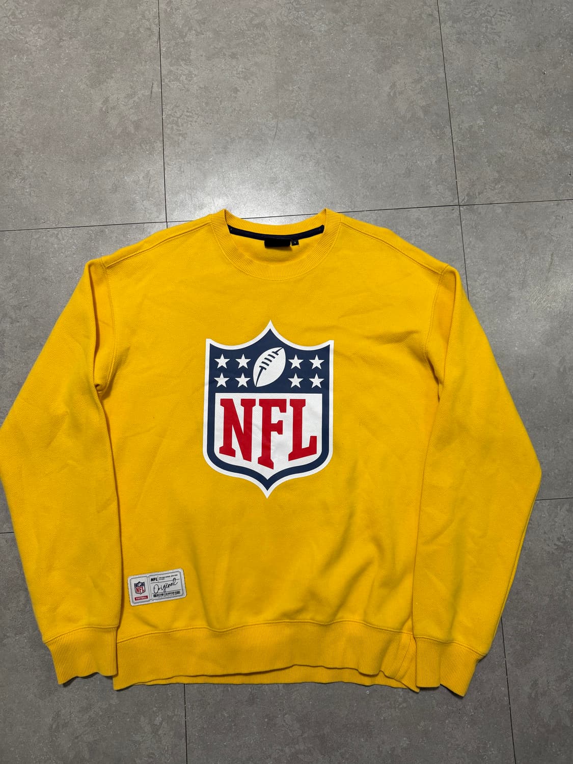 NFL  옐로우  빈티지  기모  스웻셔츠  95size   상품이미지1