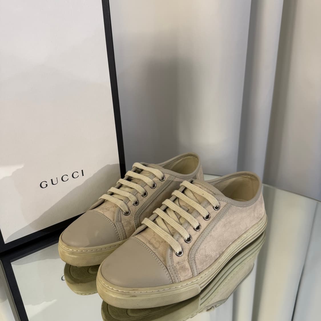(36) 구찌 캔버스 GG 스니커즈 상품이미지2