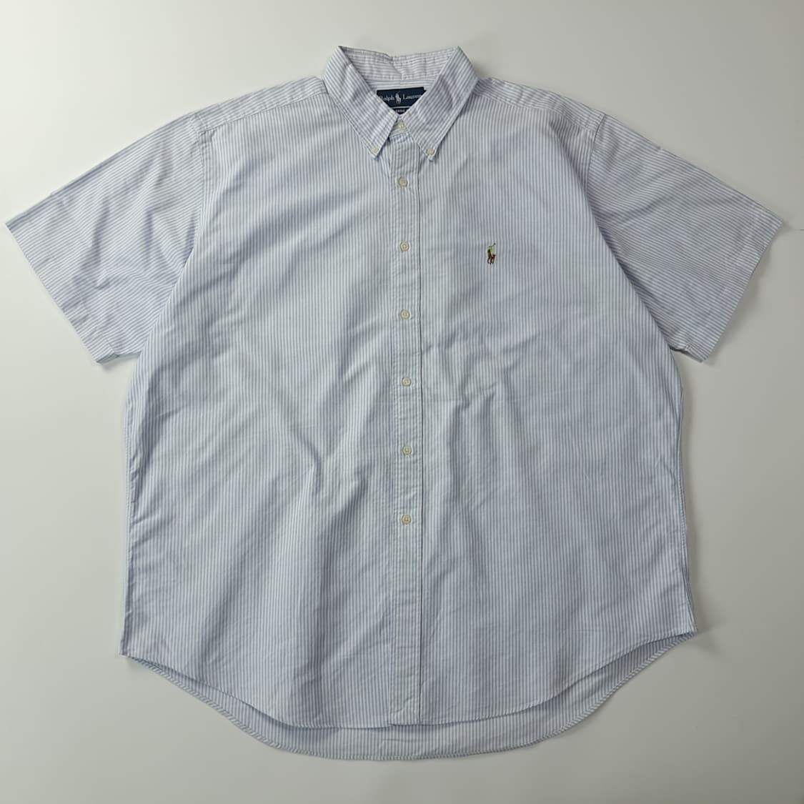 CK487 2XL 폴로 00s 클래식블루 스트라이프 반팔 셔츠 남방 상품이미지1