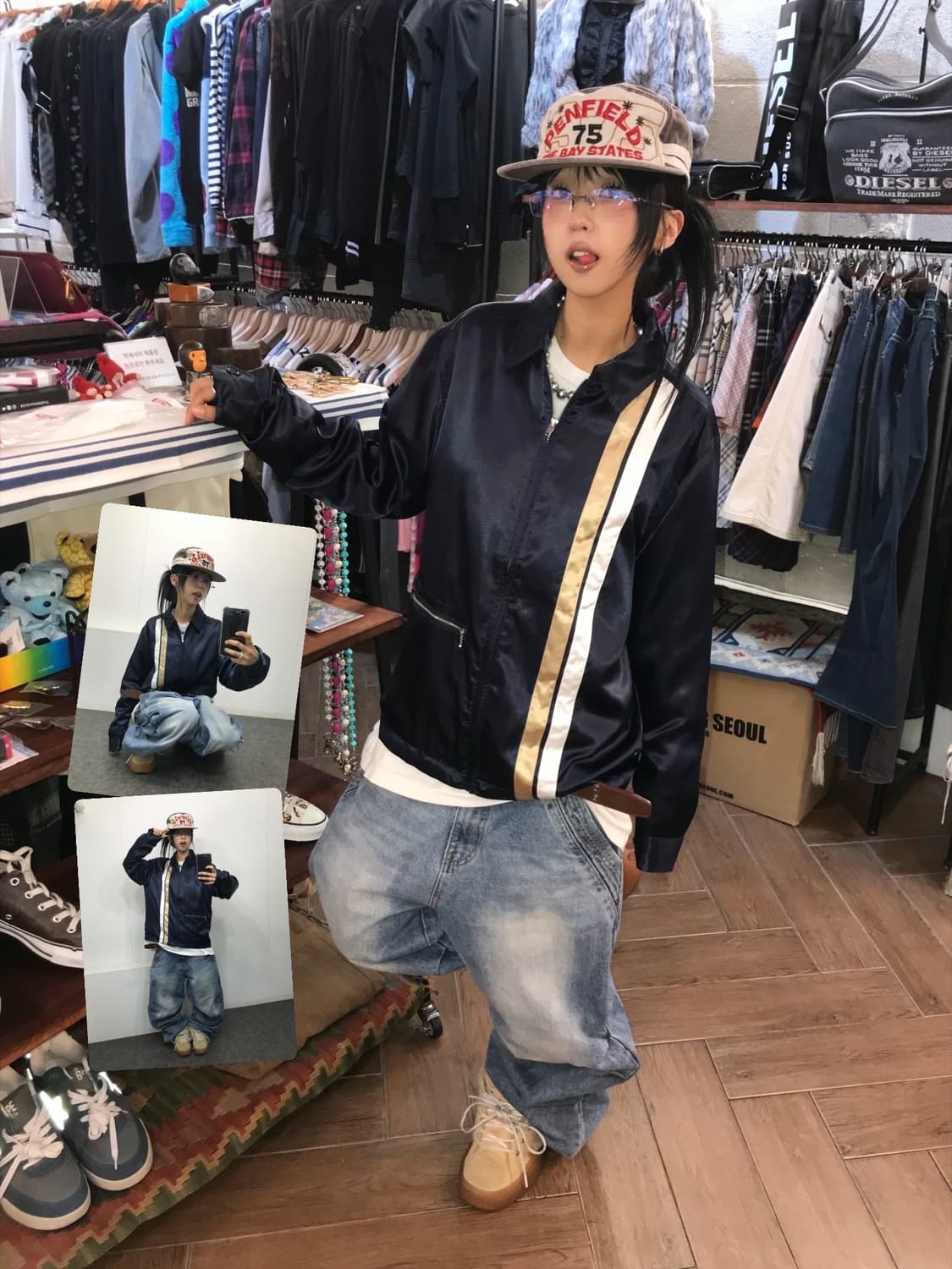 Stussy Satin Racing Jacket 상품이미지1