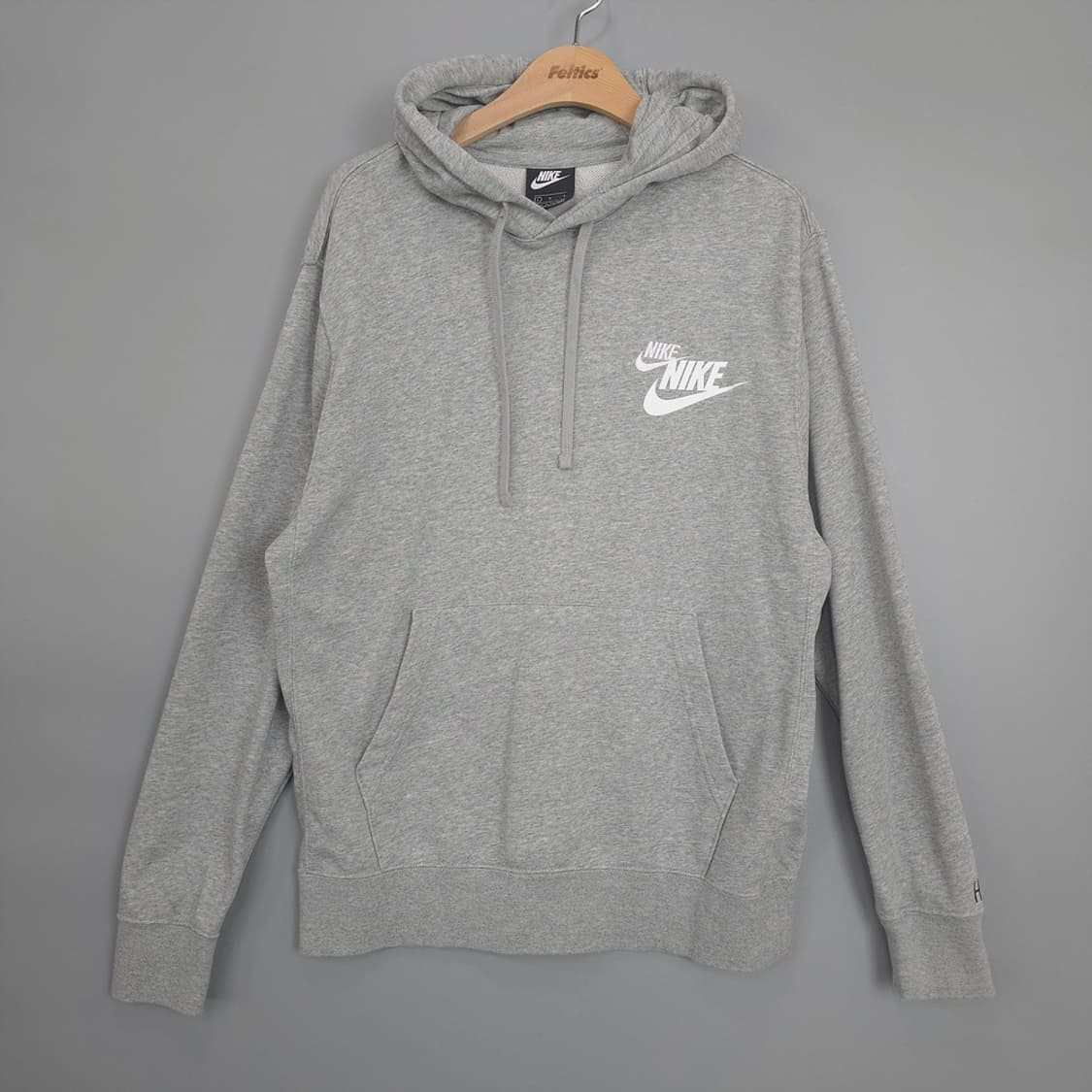 나이키 NIKE 스우시 로고 베이직 후드티 그레이 100 (L) 상품이미지2