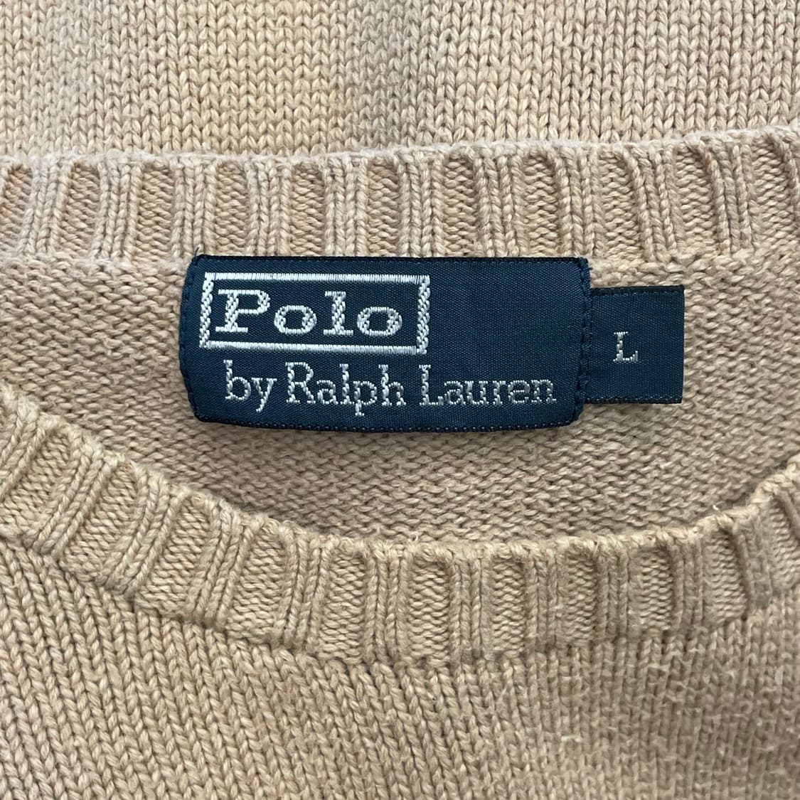 L 폴로랄프로렌 베이지 코튼 니트 상품이미지5