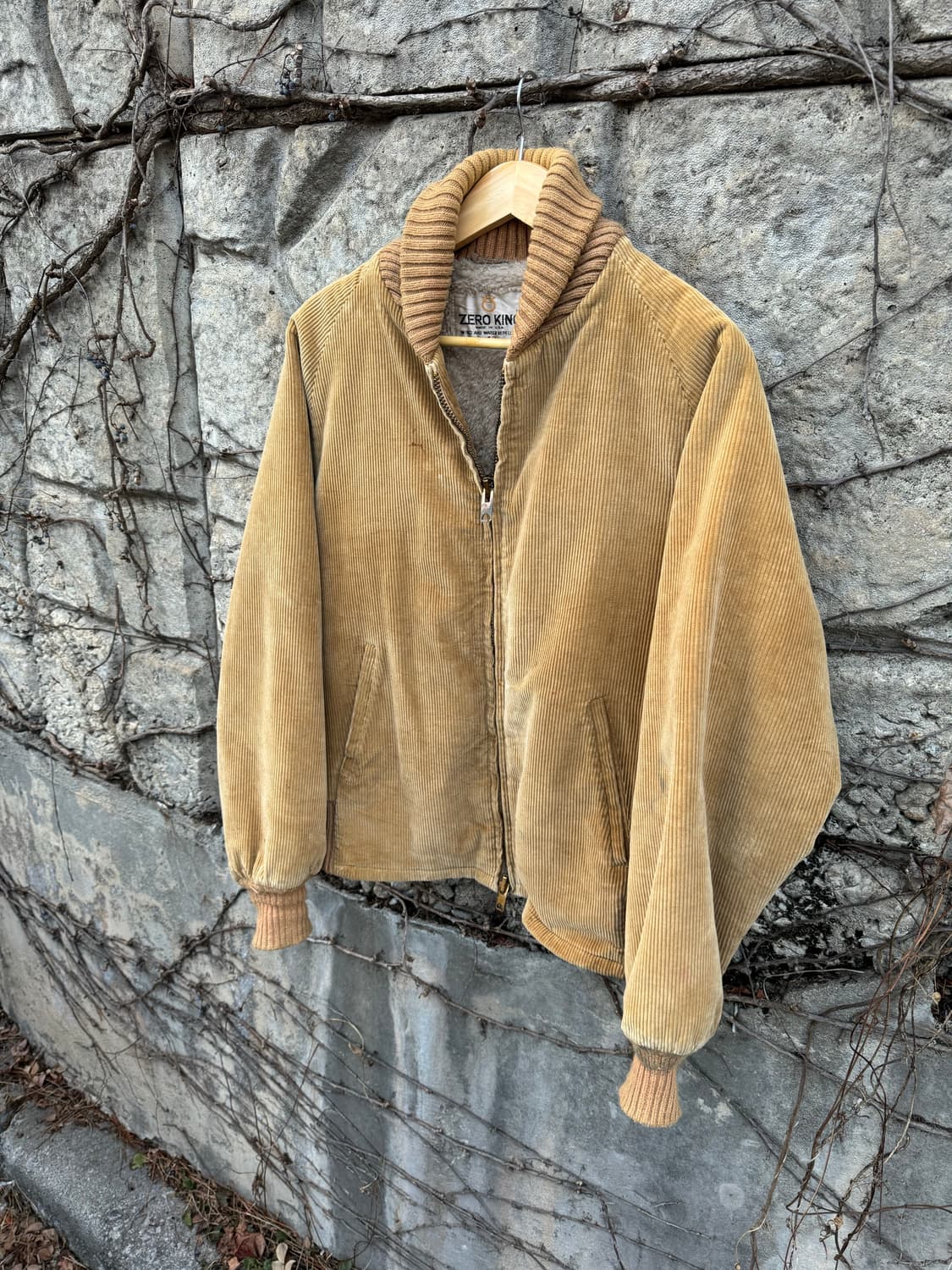 70s zero king 빈티지 usa 쉐르파 탈론지퍼 코듀로이 자켓 상품이미지3