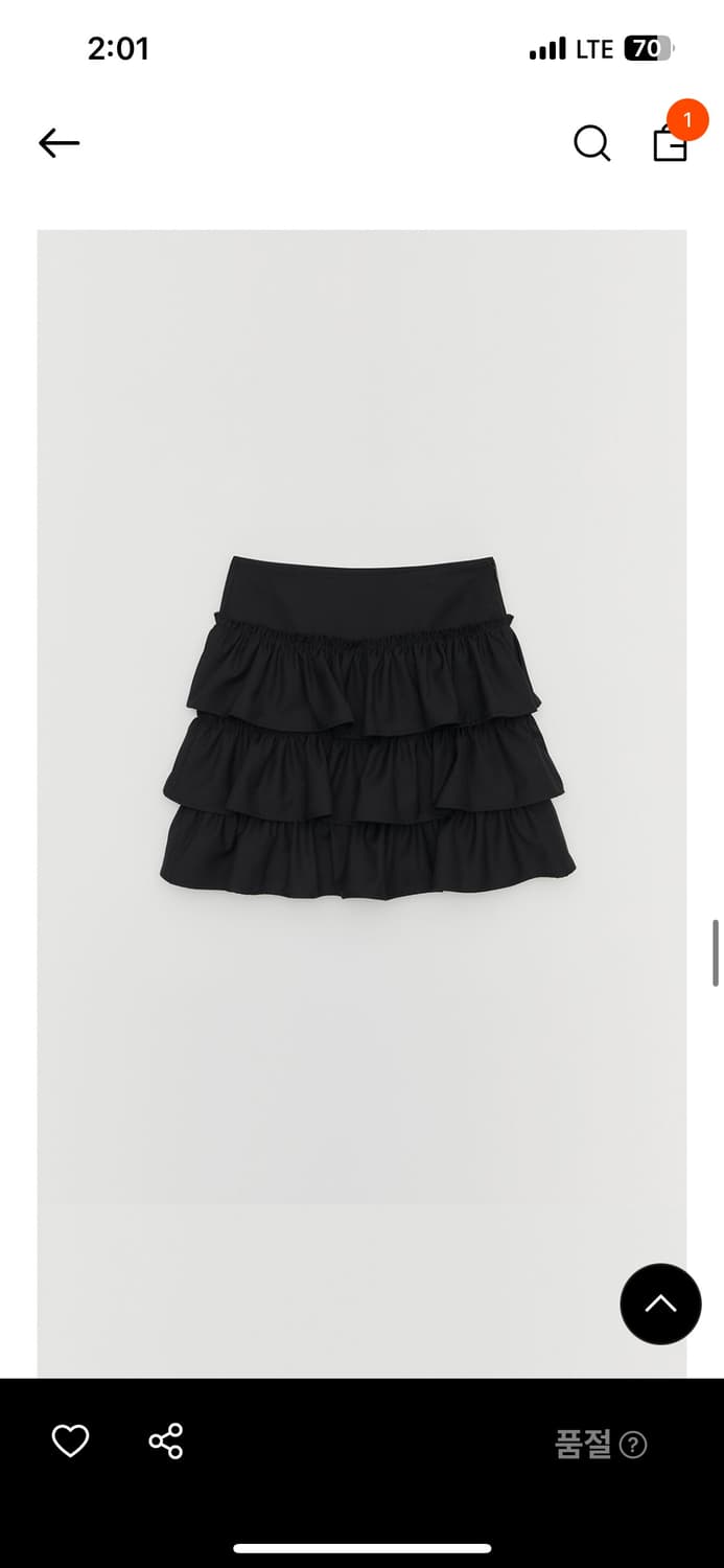 버뮬라 ruffle mini skirt (black) 상품이미지4